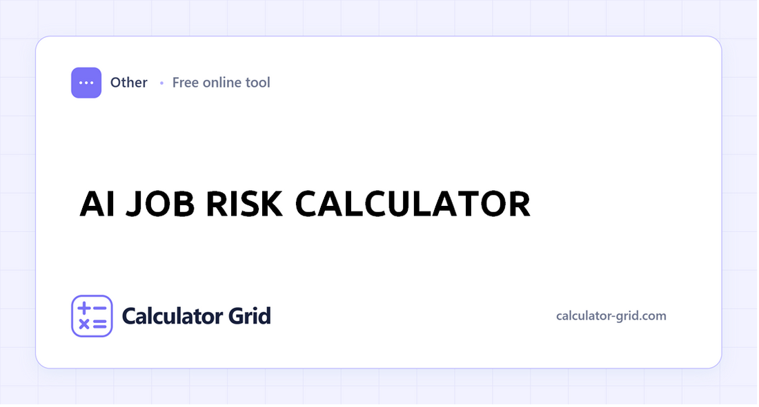 AI Job Risk Calculator