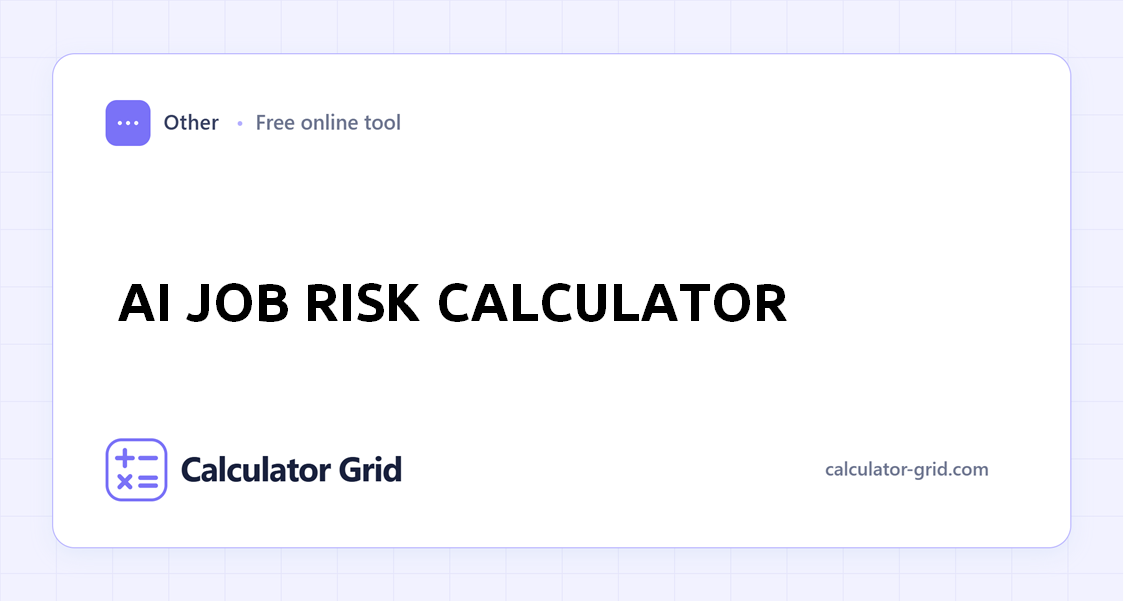 AI Job Risk Calculator