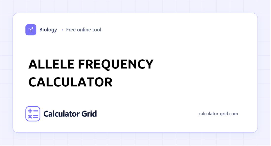 Allele Frequency Calculator