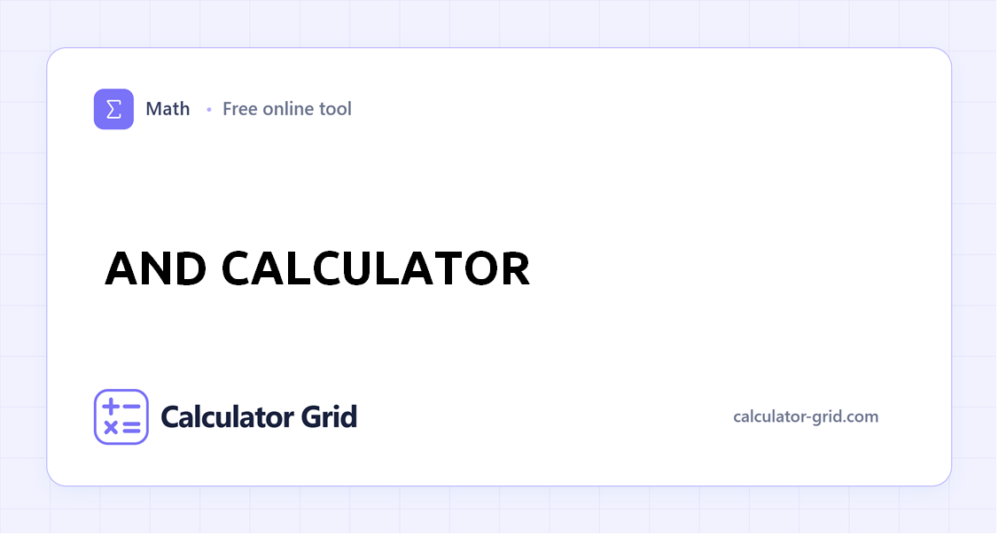 AND Calculator