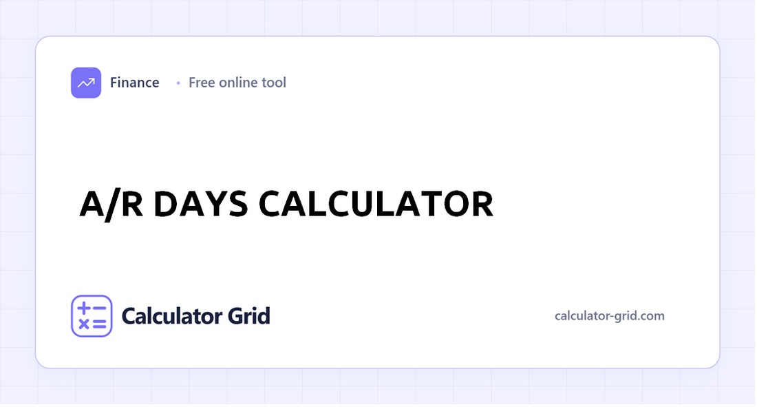 A/R Days Calculator