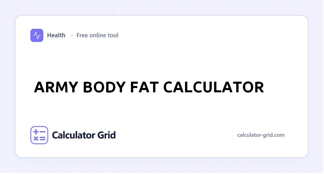 Army Body Fat Calculator