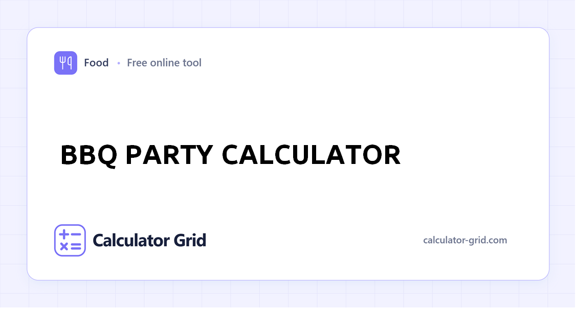 BBQ Party Calculator