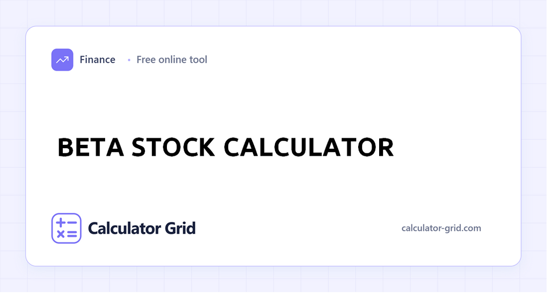 Beta Stock Calculator