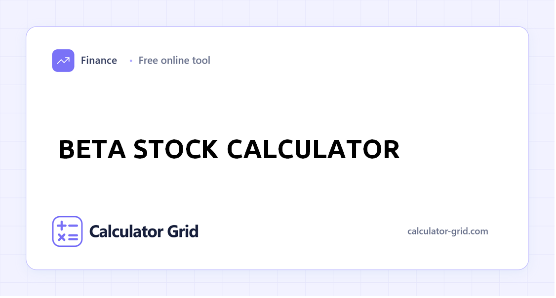 Beta Stock Calculator