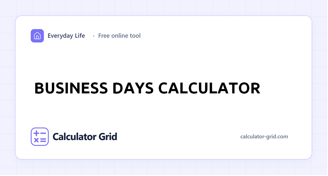 Business Days Calculator