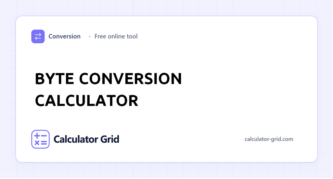 Byte Conversion Calculator