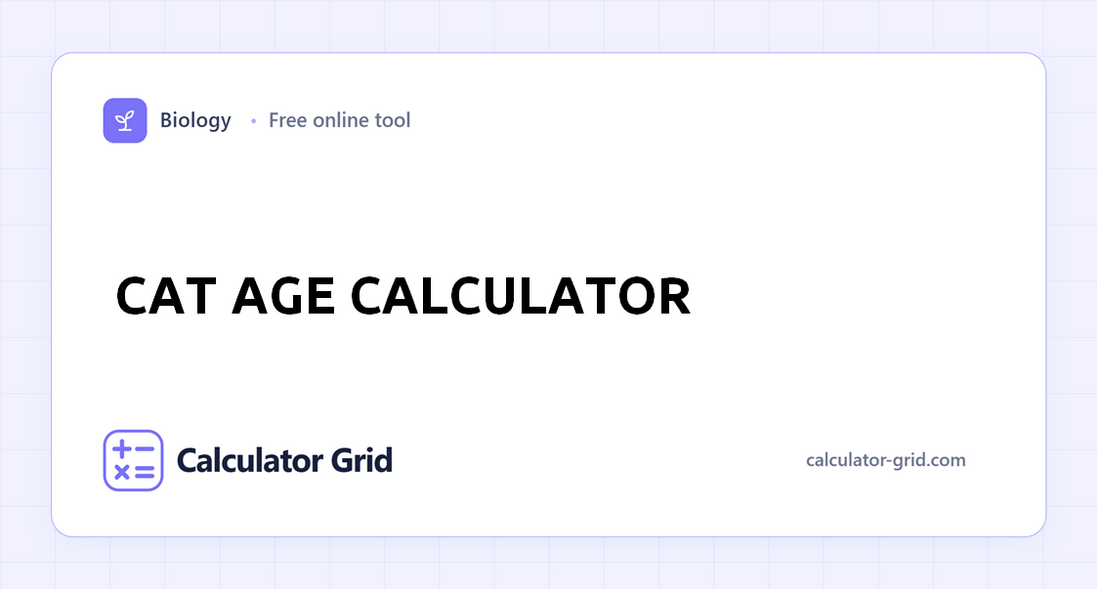 Cat Age Calculator
