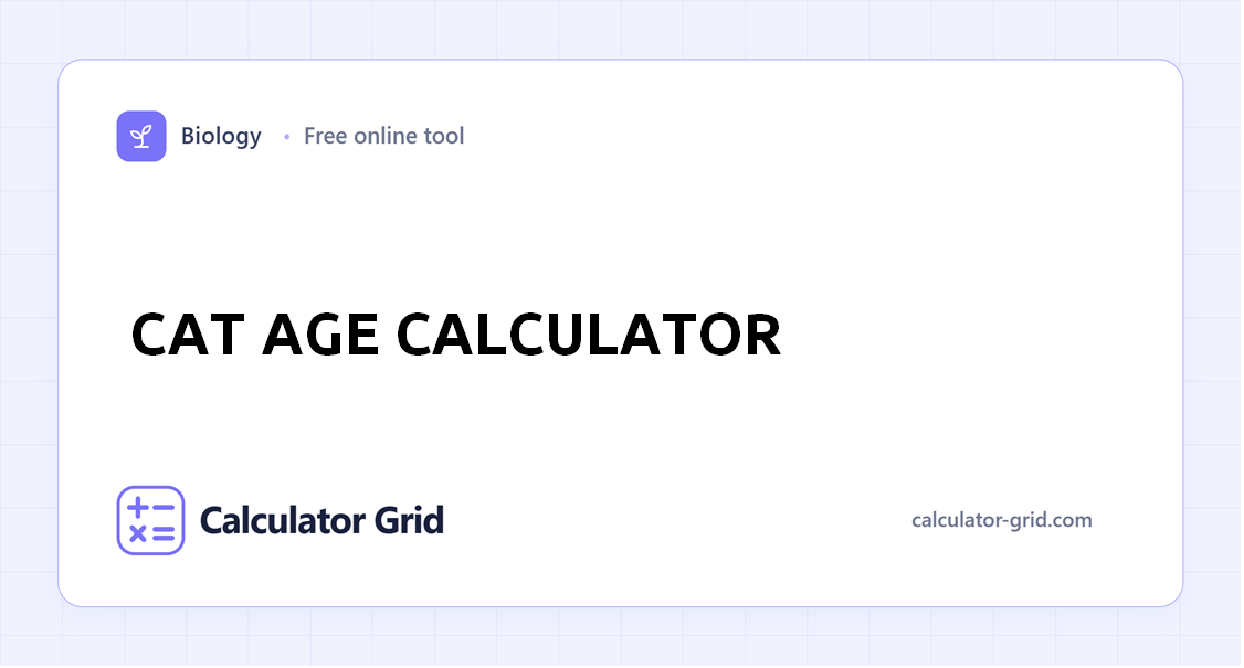 Cat Age Calculator