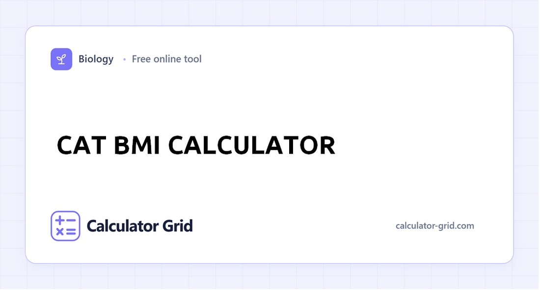 Cat BMI Calculator