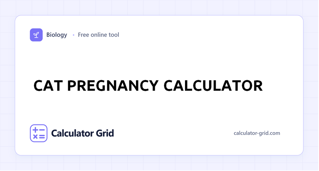 Cat Pregnancy Calculator