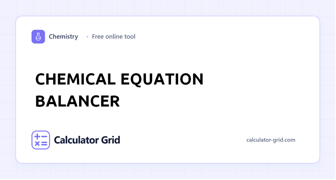 Chemical Equation Balancer