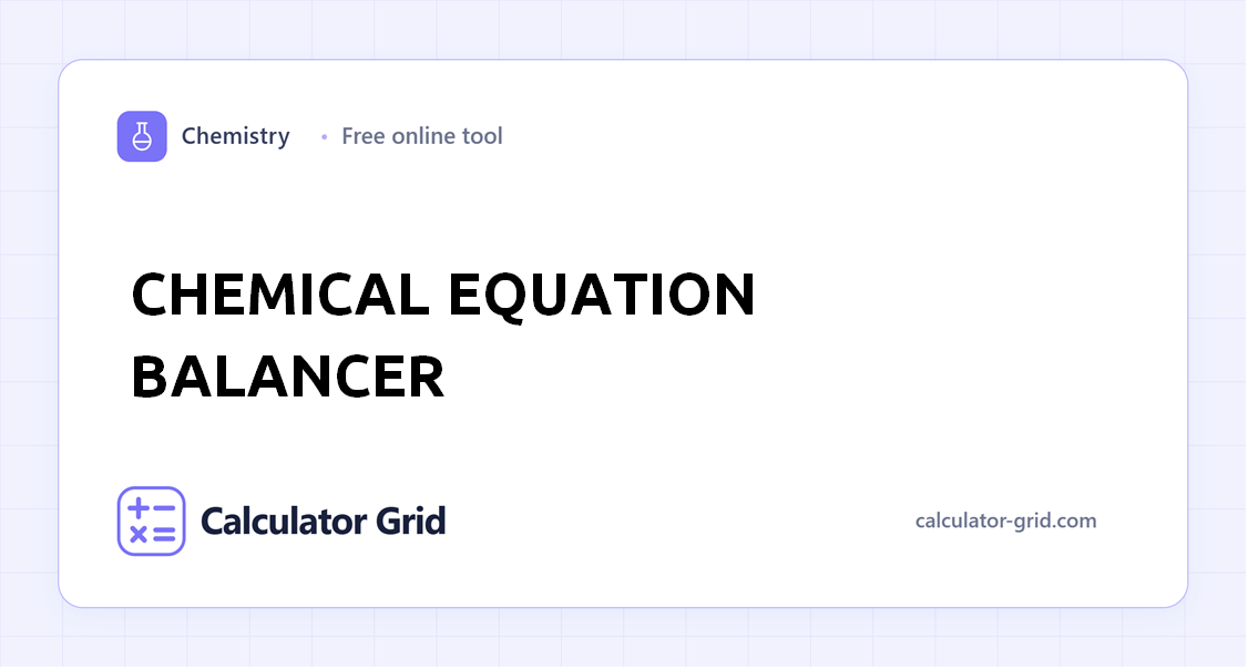 Chemical Equation Balancer