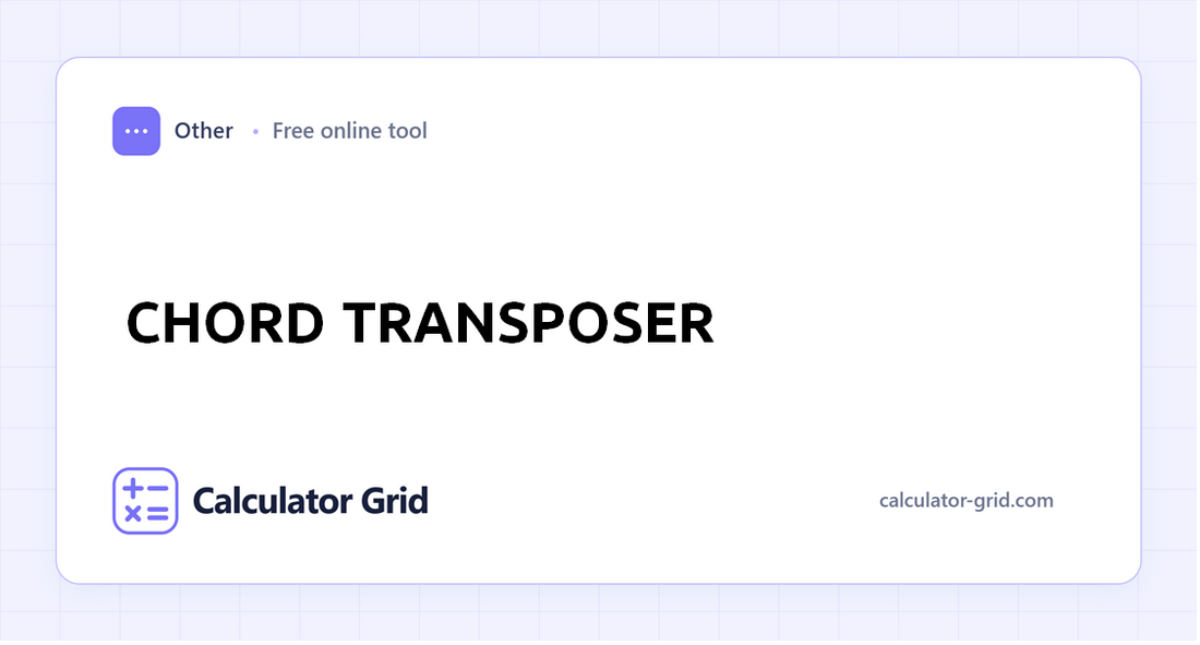 Chord Transposer