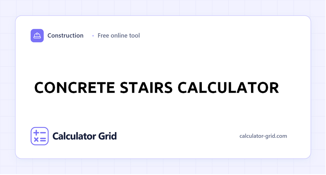 Concrete Stairs Calculator