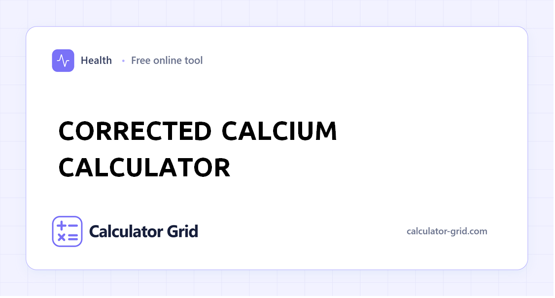 Corrected Calcium Calculator