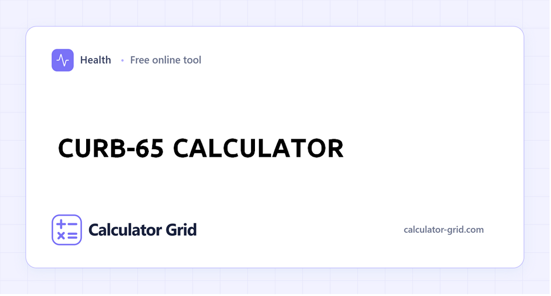 CURB-65 Calculator