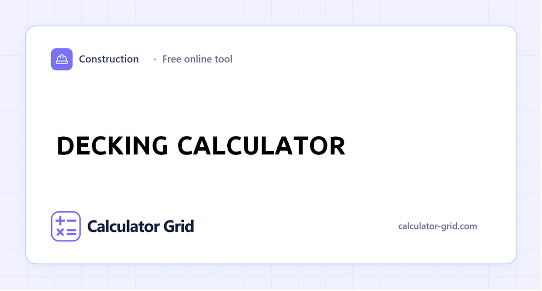 Decking Calculator