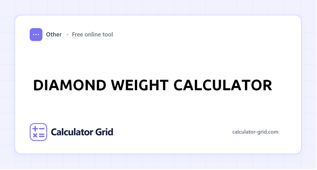 Diamond Weight Calculator