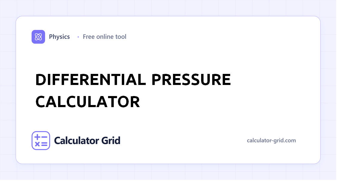 Differential Pressure Calculator