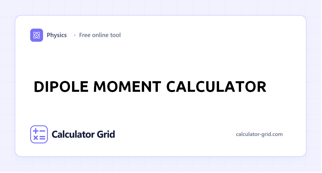 Dipole Moment Calculator