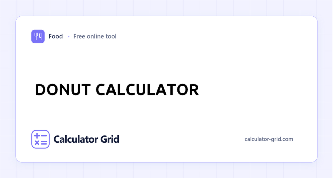 Donut Calculator