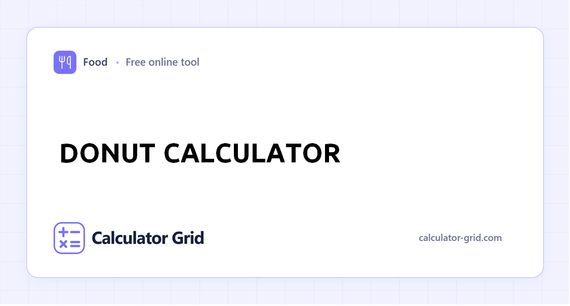 Donut Calculator