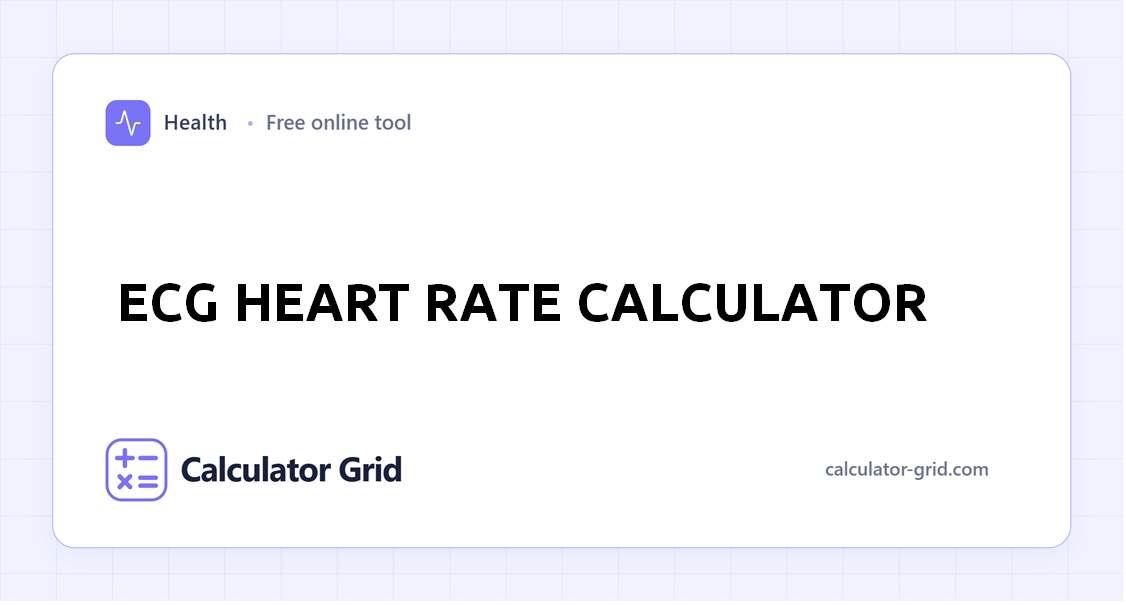 ECG Heart Rate Calculator