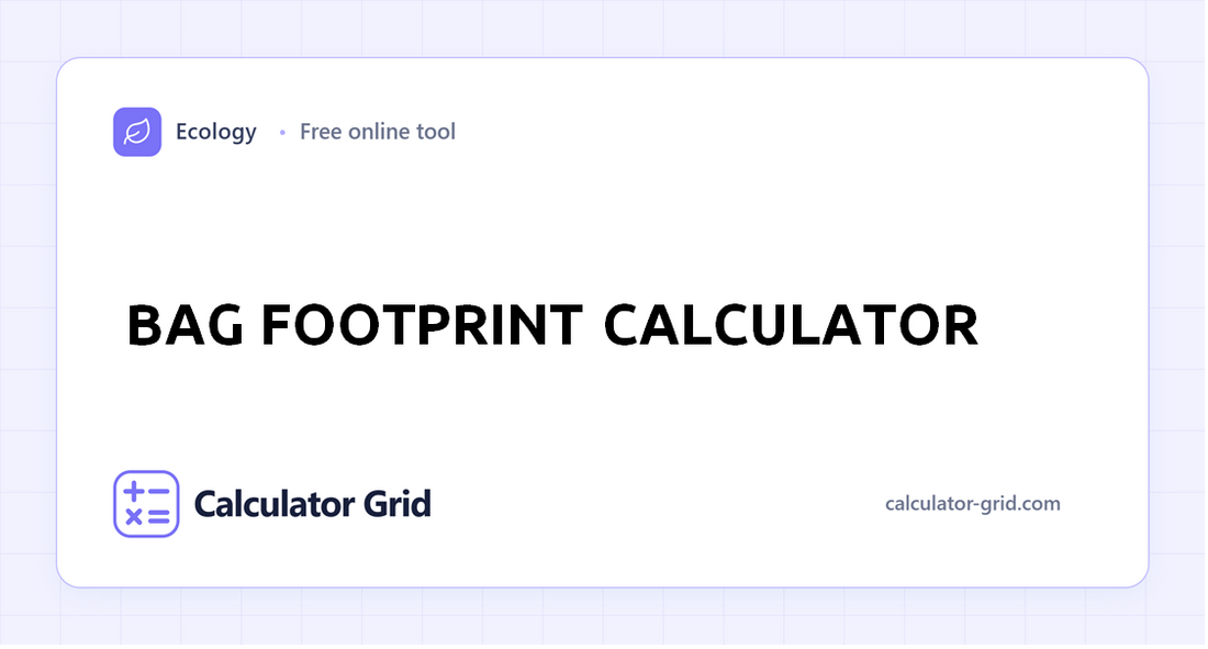 Bag Footprint Calculator