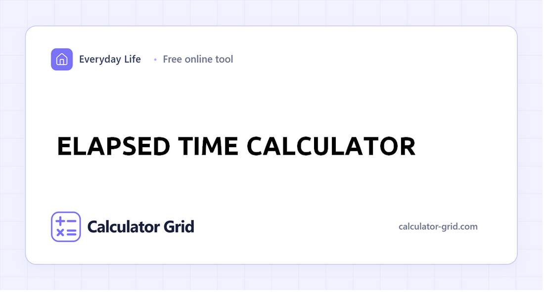 Elapsed Time Calculator