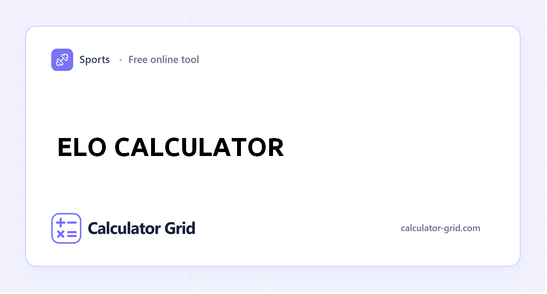 Elo Calculator