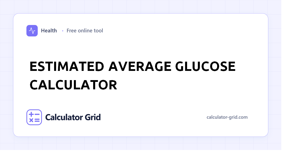 Estimated Average Glucose Calculator