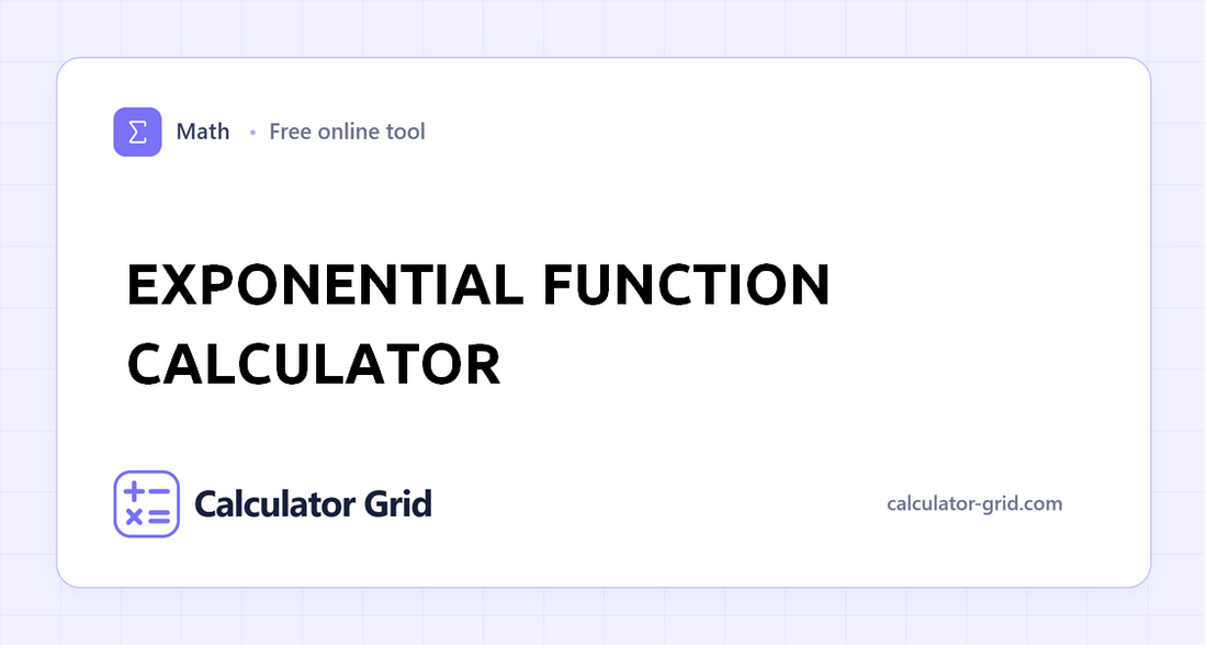 Exponential Function Calculator