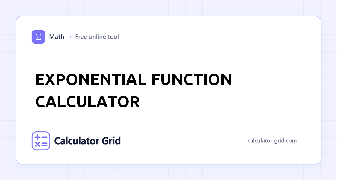 Exponential Function Calculator