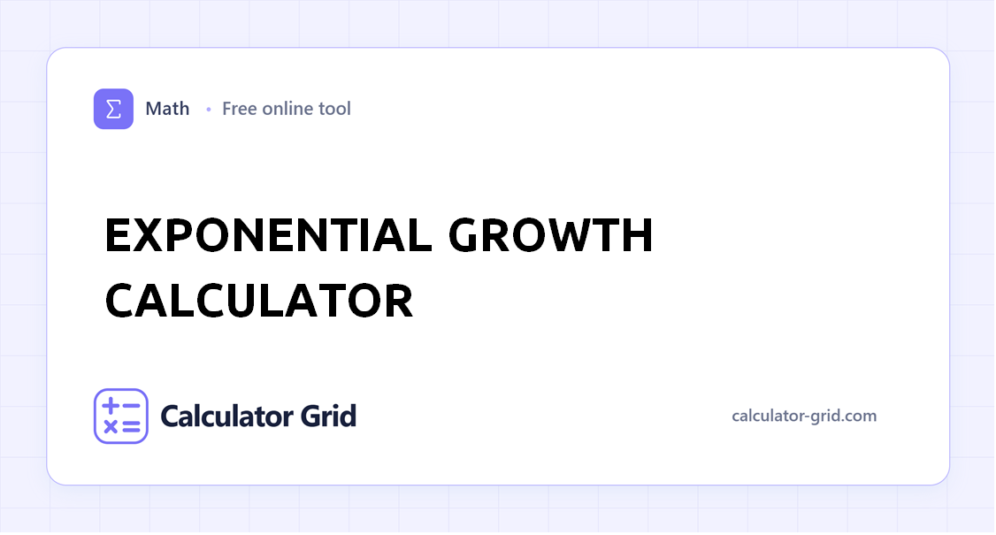 Exponential Growth Calculator