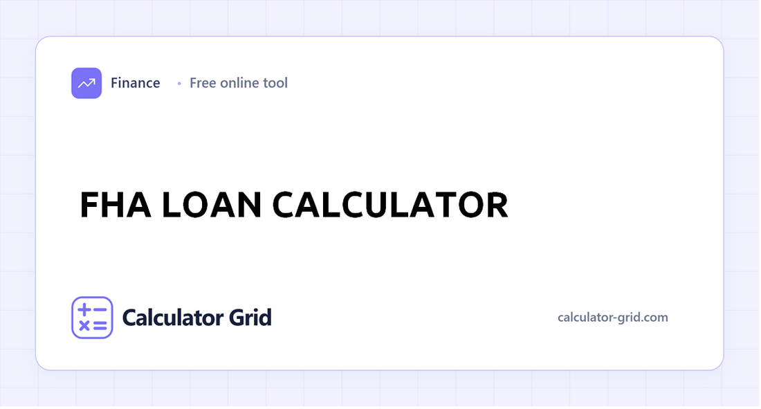 FHA Loan calculator