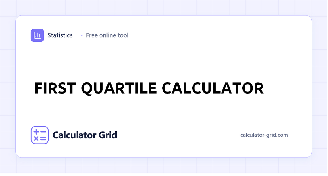 First Quartile Calculator
