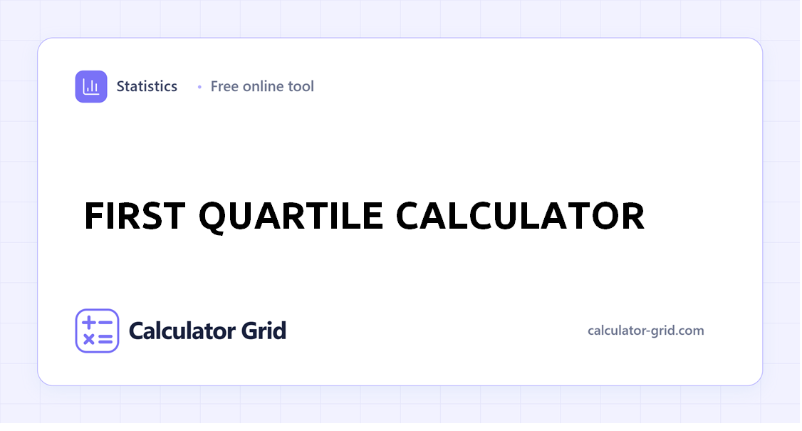 First Quartile Calculator