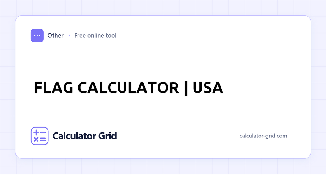 Flag Calculator | USA