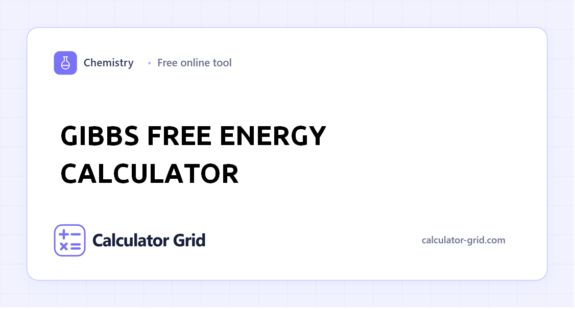 Gibbs Free Energy Calculator
