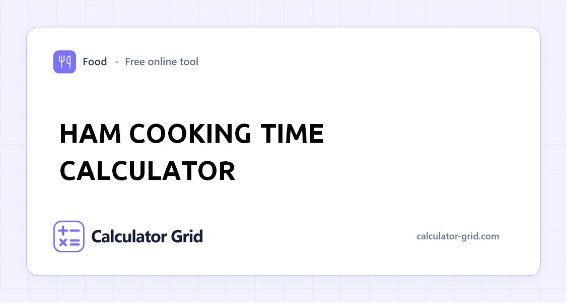 Ham Cooking Time Calculator