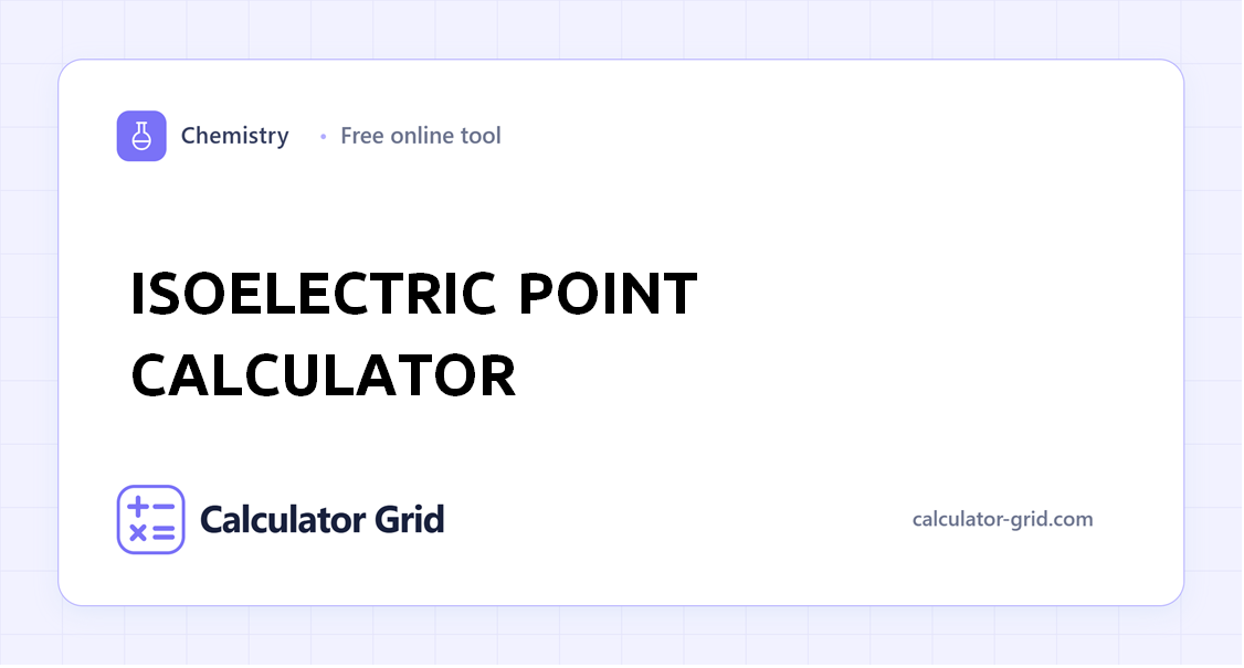 Isoelectric Point Calculator