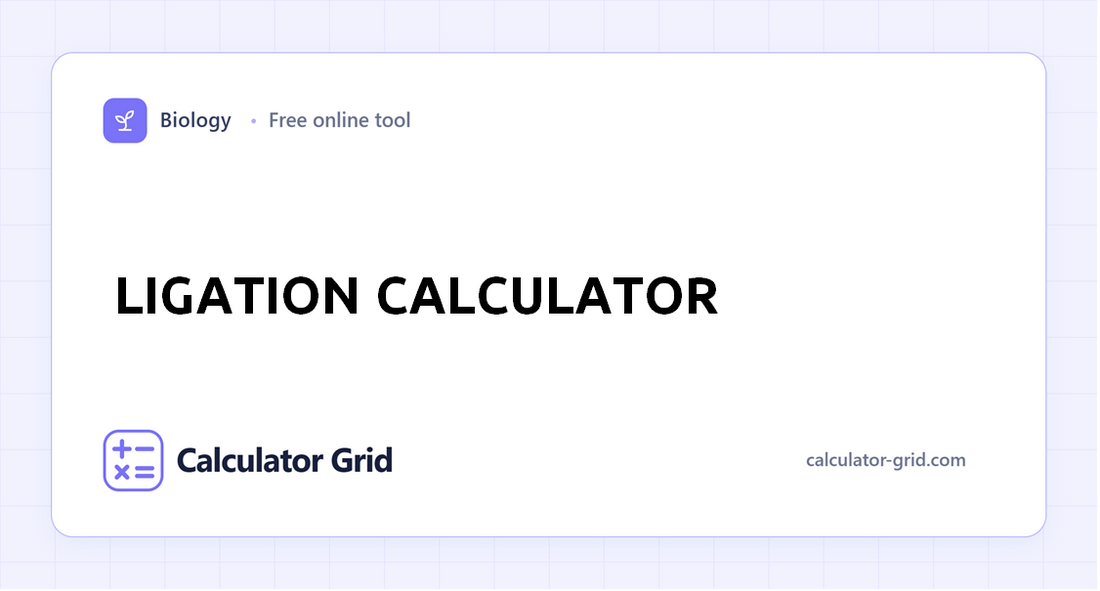 Ligation Calculator