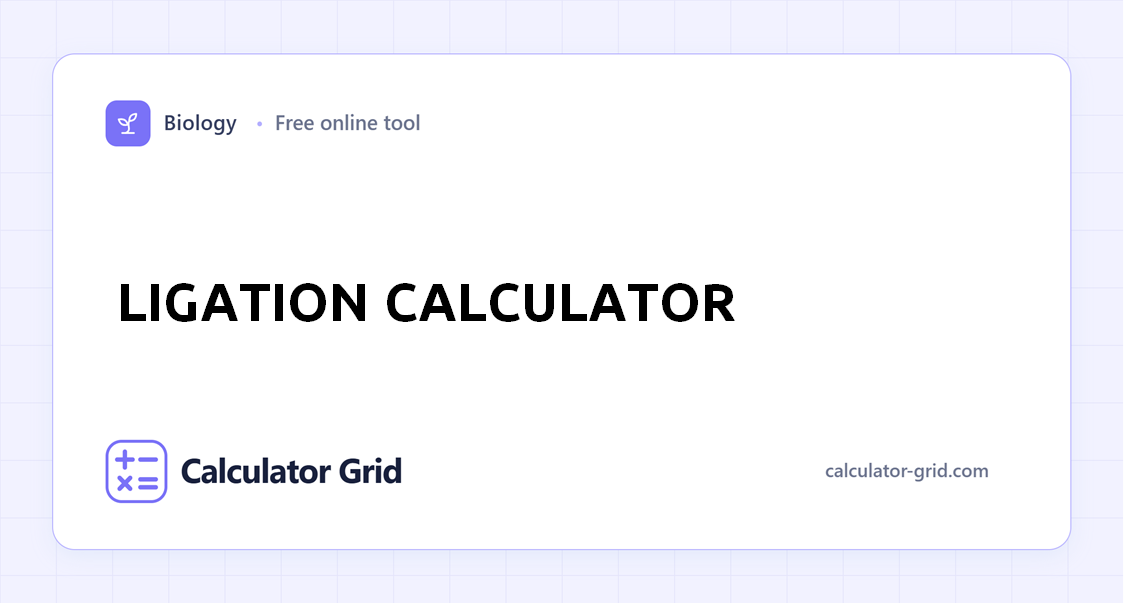 Ligation Calculator