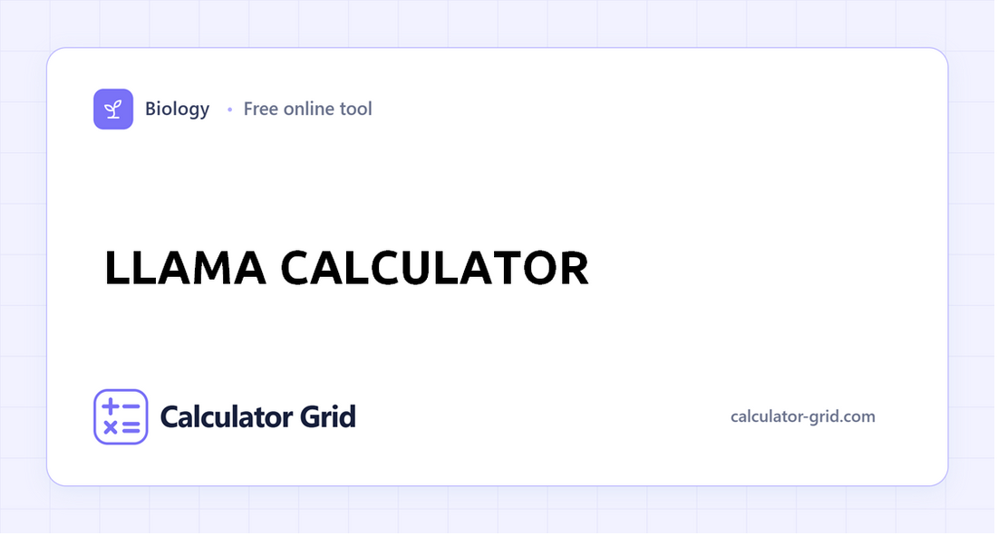 Llama Calculator
