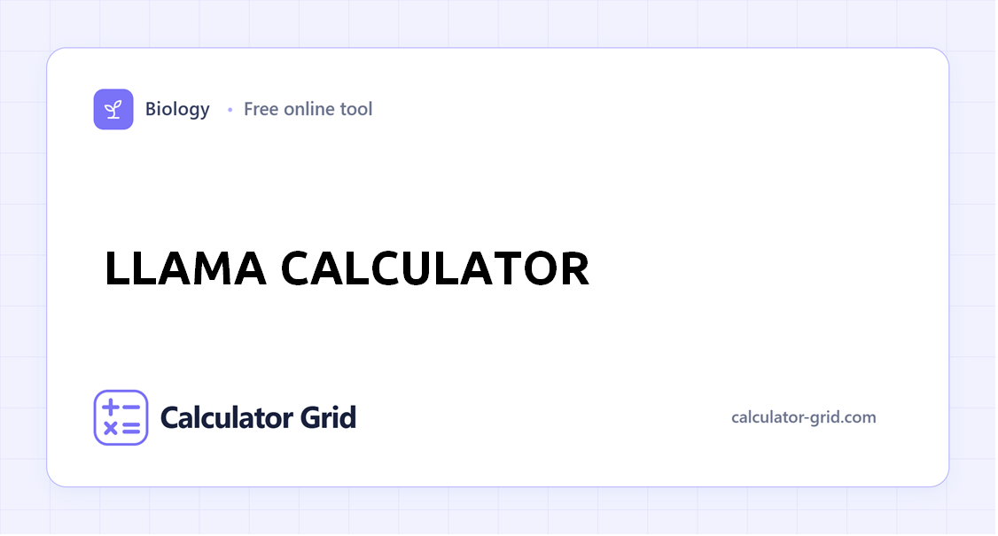 Llama Calculator
