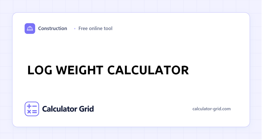 Log Weight Calculator