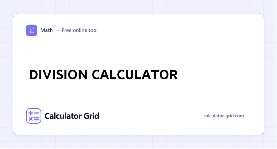 Division Calculator