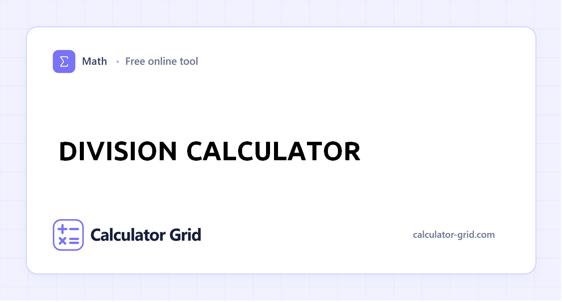 Division Calculator