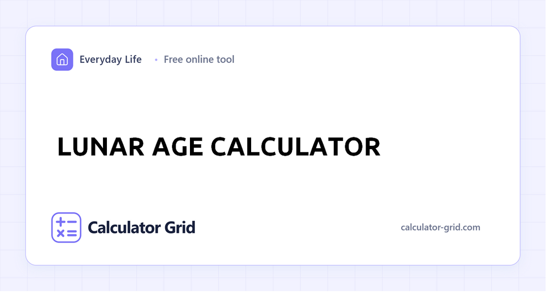 Lunar Age Calculator